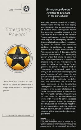 emergency powers