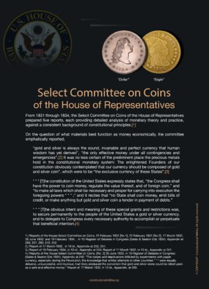 Committee on Coins House of Representatives