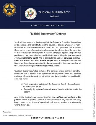 Judicial Supremacy